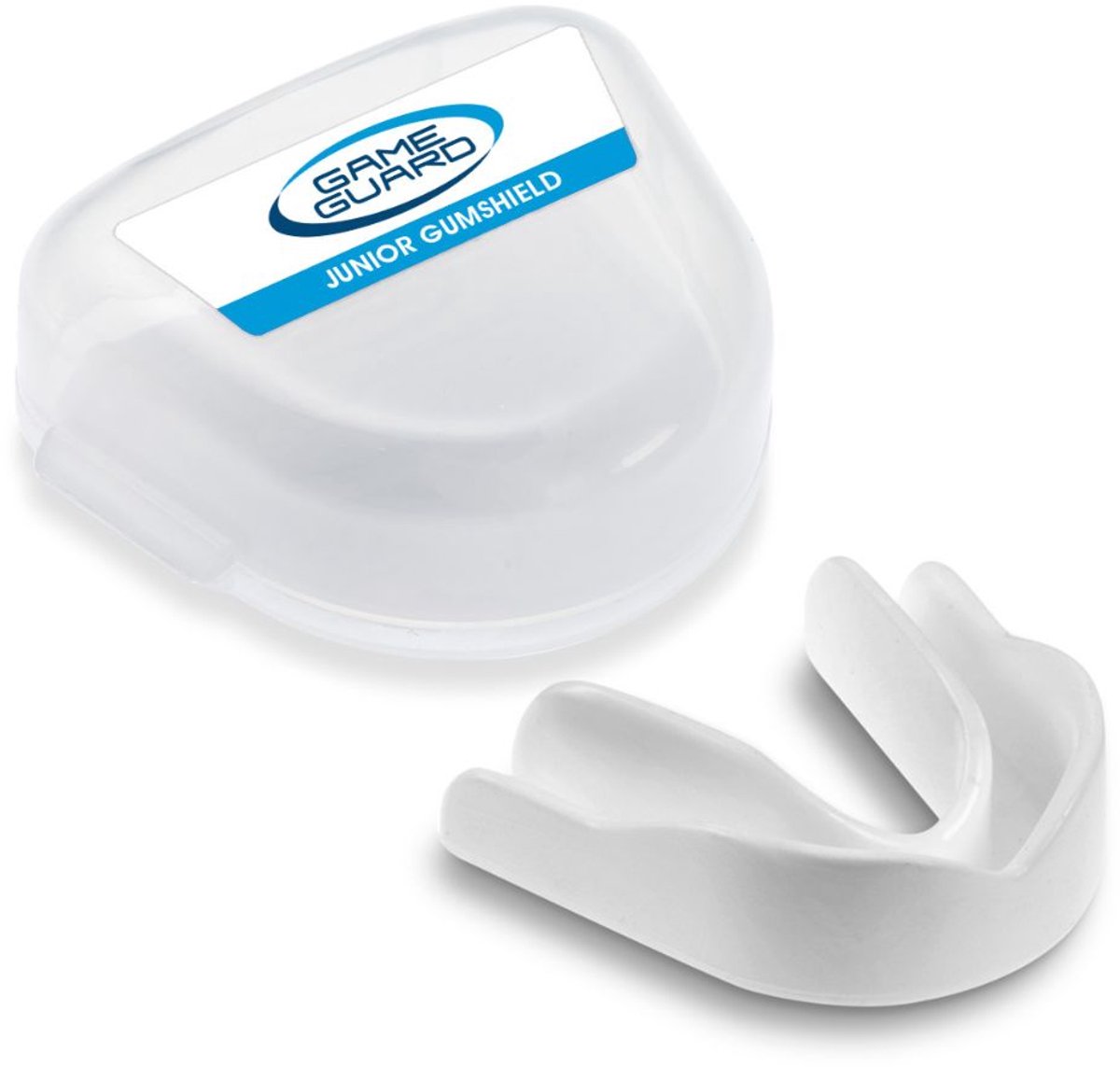 Gameguard Gebitsbeschermer – Wit – Bitje Vechtsport - Hockey – Rugby - Jeugd – Makkelijk te vormen - Tandenknarsen - Bitje Vechtsport - Gebitsbeschermer - Mouthgard - Knarsbitje - Gebitsbeschermer Vechtsport