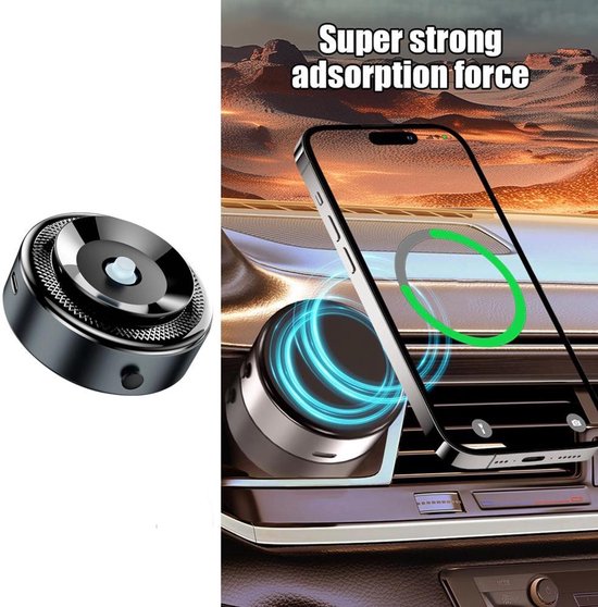 Magnetische telefoonhouder met vacuüm zuignap - Opvouwbaar - Mobiele houder