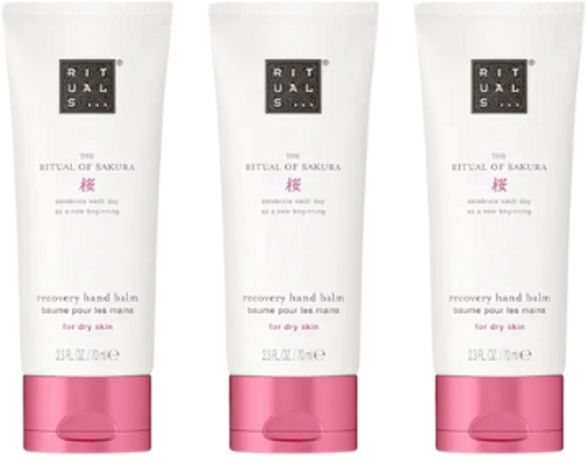 Rituals The Ritual of Sakura Recovery Hand Balm - 70ml x3