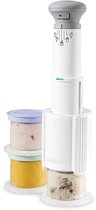 Cuisinart - 5-in-1 IJsmachine - Sorbet- en frozen yoghurtmaker - Milkshake - IJsmaker - met 3 dessert cups - Wit