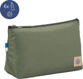 Le Collectif BlueWave - Cycle Re.6 | Trousse de maquillage en plastique recyclé - Trousse de toilette hommes et femmes - Trousse de Toilettes - Trousse de maquillage imperméable et durable - Vert