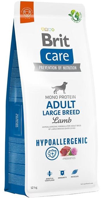 Brit Care Hypoallergenic Adult Large Breed Lamb & Rice 12 kg - Hond