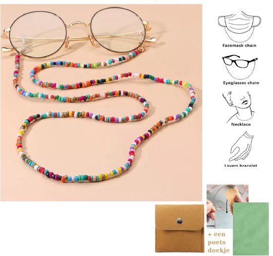 Perles Cordon Lunettes Tendance Homme Chaine Lunette Swarovski