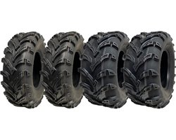 25x10.00-12 & 25x8.00-12 ATV- en quadbanden, 6-laags, P377, E-keur, goedgekeurd voor gebruik op de openbare weg (set van 4)