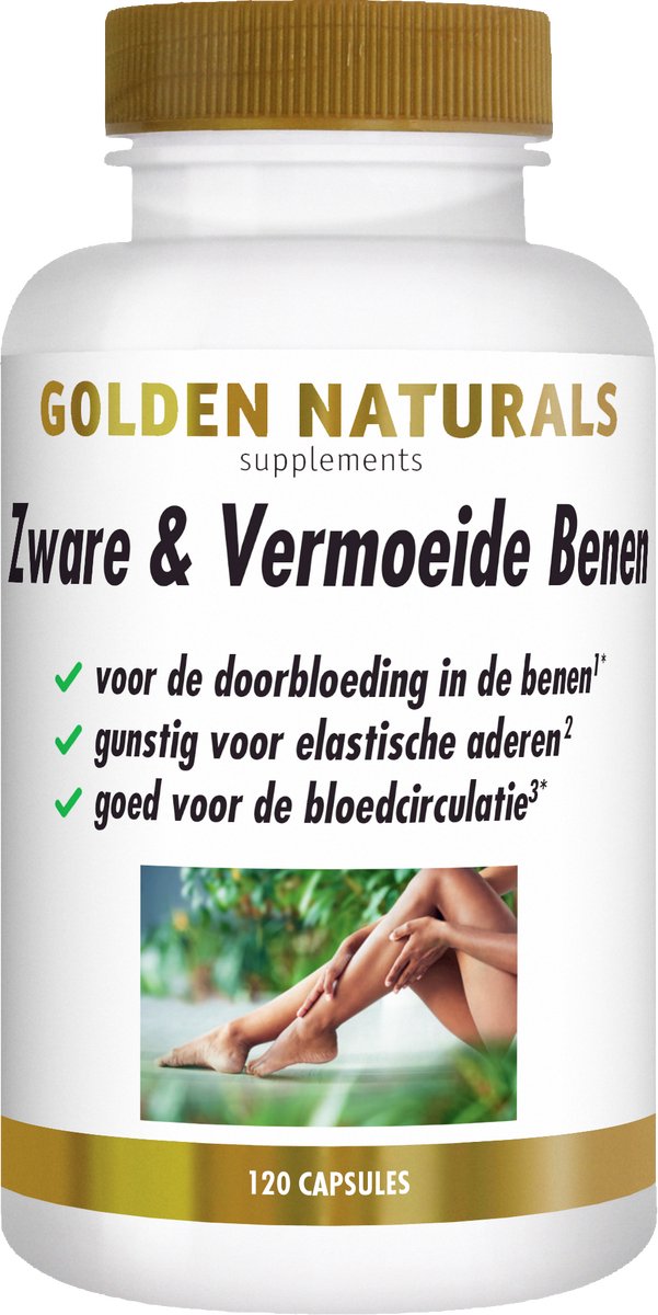 Golden Naturals Zware & Vermoeide Benen (120 veganistische capsules)