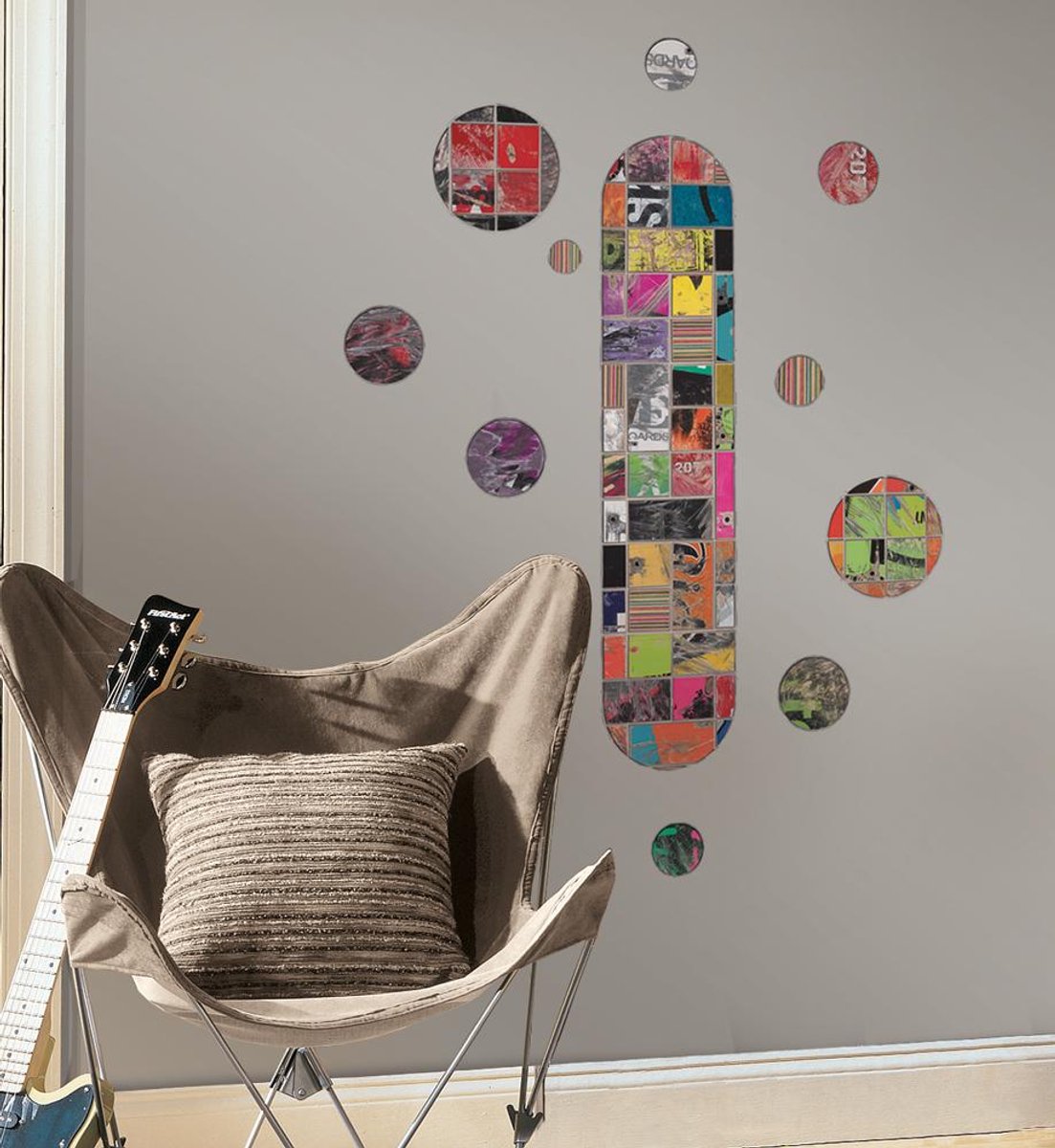 RoomMates Muurstickers - Skateboard - RoomMates - Wall_stickers - Vinyl