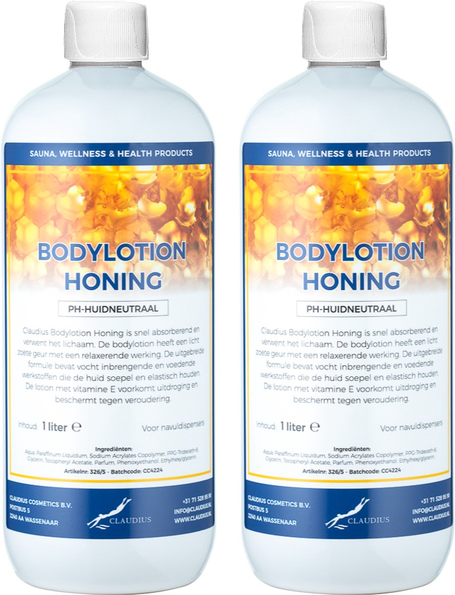 Bodylotion Honing 1 Liter - set van 2 stuks