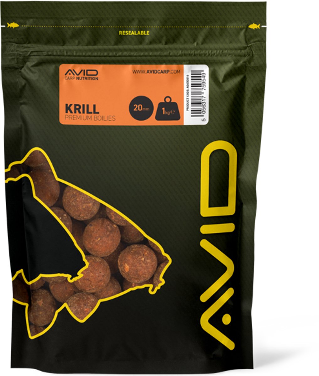 Avid Carp Shelf Life Boilies 20mm (1kg) - Smaak : Red Spice
