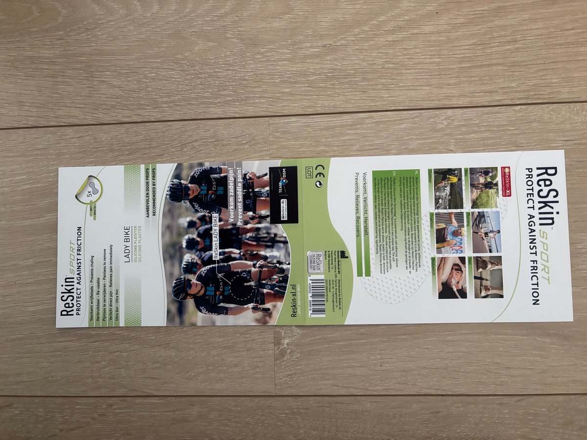 Goedkoopste Reskin Lady Bike (5 stuks) - Voorkomt zadelpijn door wrijving - Huidvriendelijk en uitwasbaar - Voor de sportieve fietser en wielrenner die niet op de blaren wil zitten