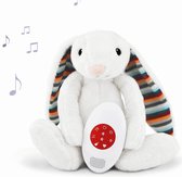 Zazu - Bibi het Konijn - Hartslagknuffel - Muziek knuffel met huilsensor - Deze leuke muziek & hartslagknuffel is heerlijk zacht en door de uitneembare geluidsmodule ook wasbaar! - Genomineerd voor Baby Product van het Jaar - Wit