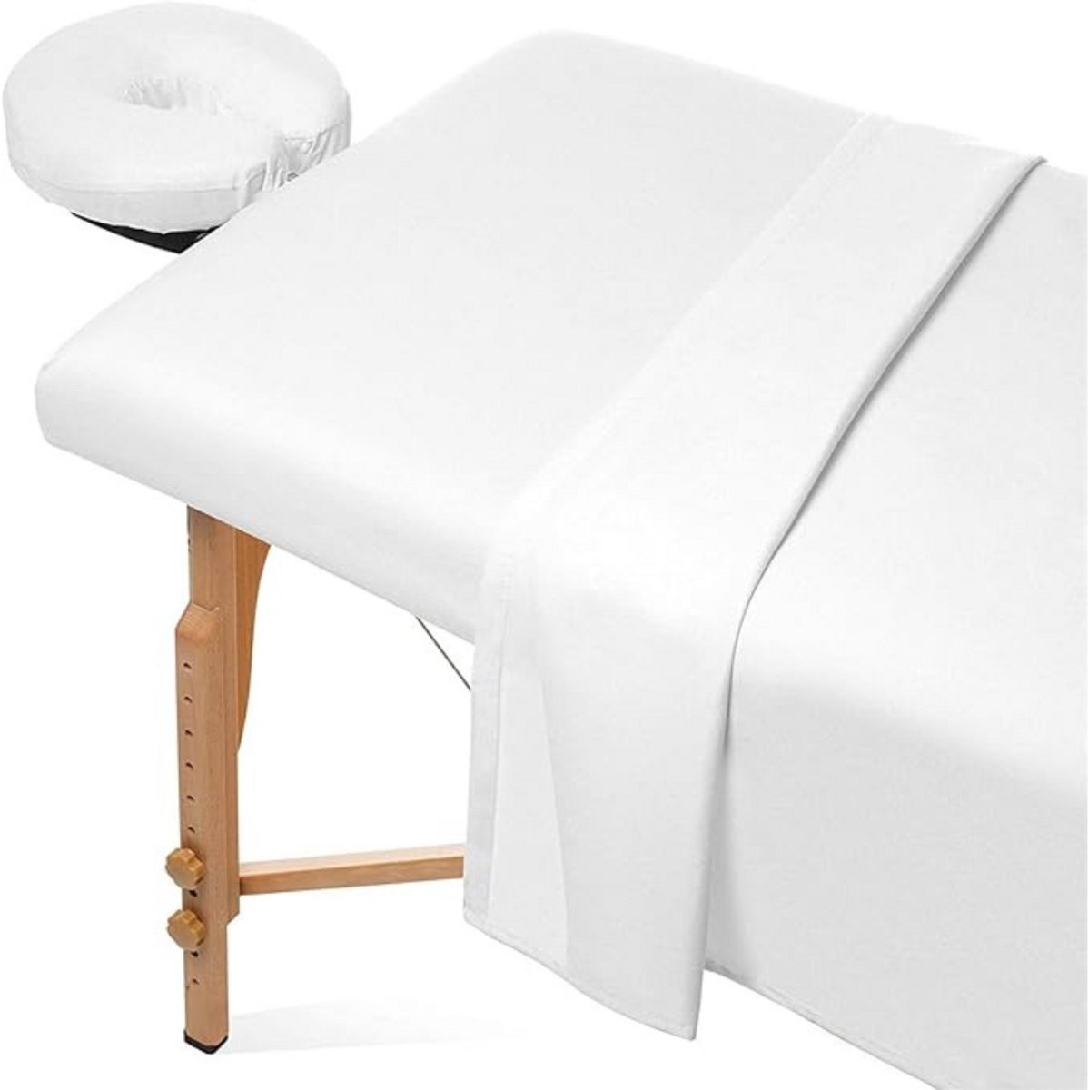 Zylo® Massagetafel Hoeslaken - Massagetafel - Massagetafel Inklapbaar - 30 x 20 x 7.5 cm - Wit
