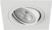 LED inbouwspot Edwin -Vierkant Wit -Warm Wit -Dimbaar -4W -Philips LED