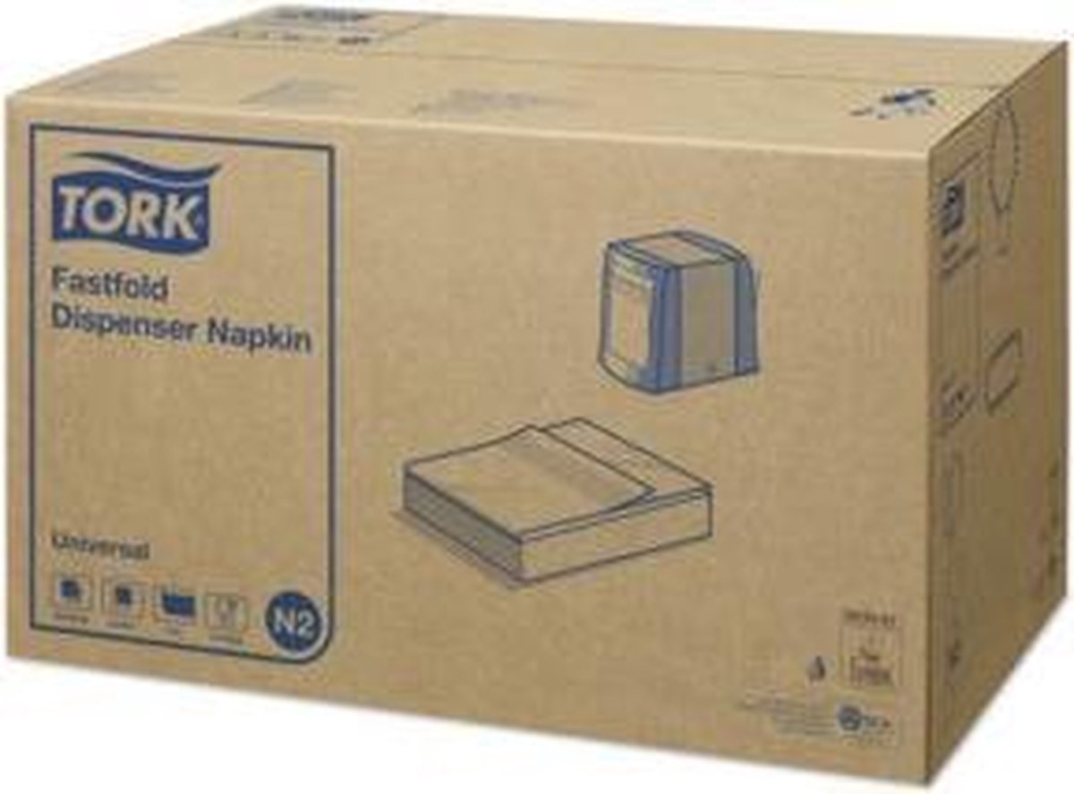 Goedkoopste Navulverpakking Tork N2 dispenserservet 1-laags fastfold wit 36x300