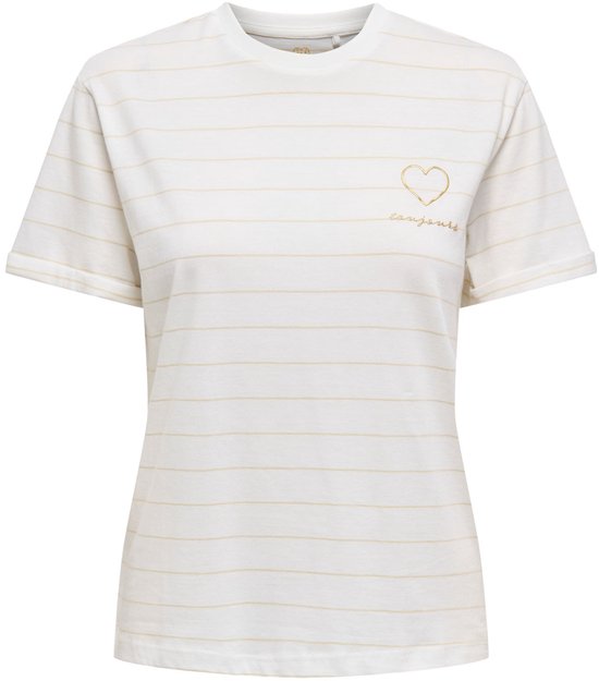 Only Onlbone Reg S/S AOP Top Box Jrs T-Shirt Donna