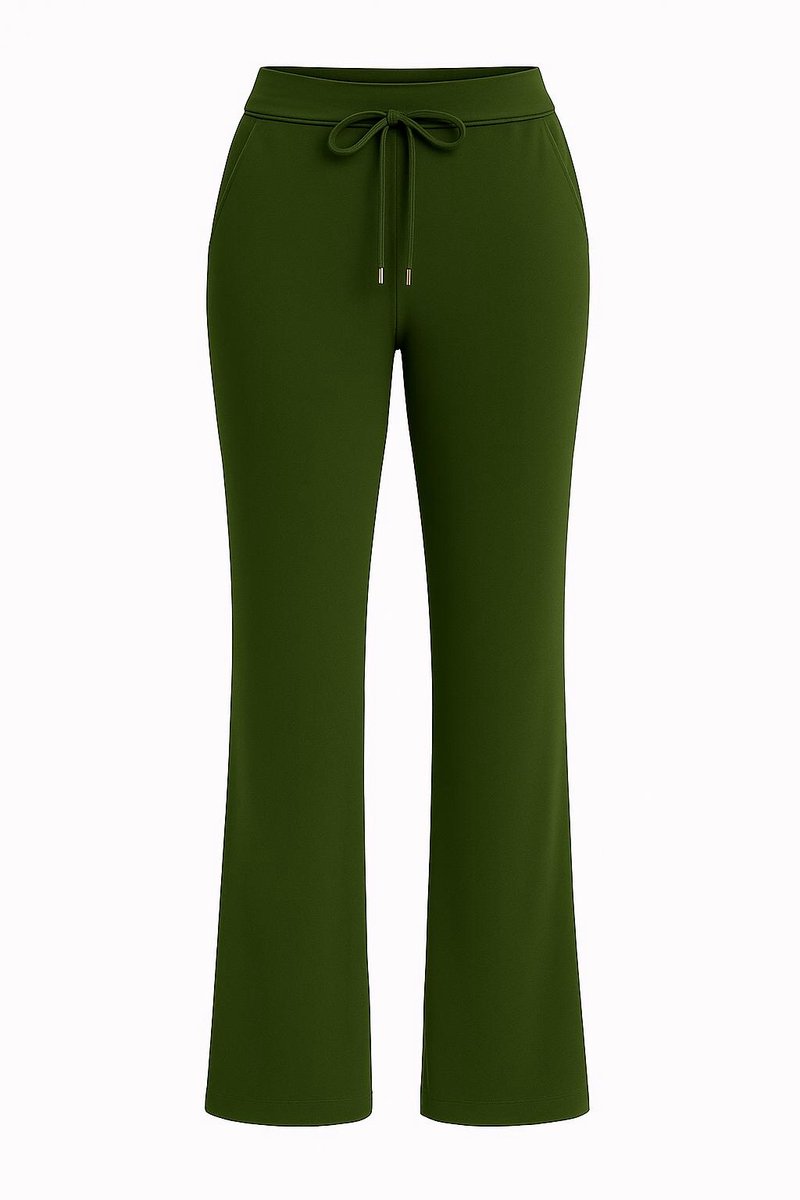Stella Fiora Travelbroek Dames - Legergroen - Maat XXL