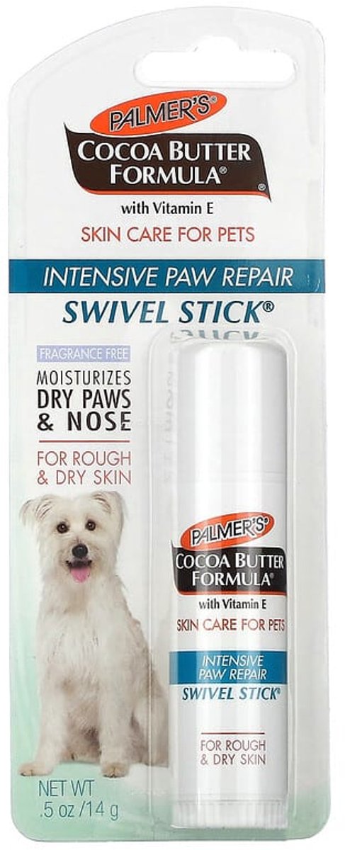 Palmer's - for Pets, Cocoa Butter Formula with Vitamin E, Swivel Stick Intensive Paw Repair, For Rough & Dry Skin, Fragrance Free