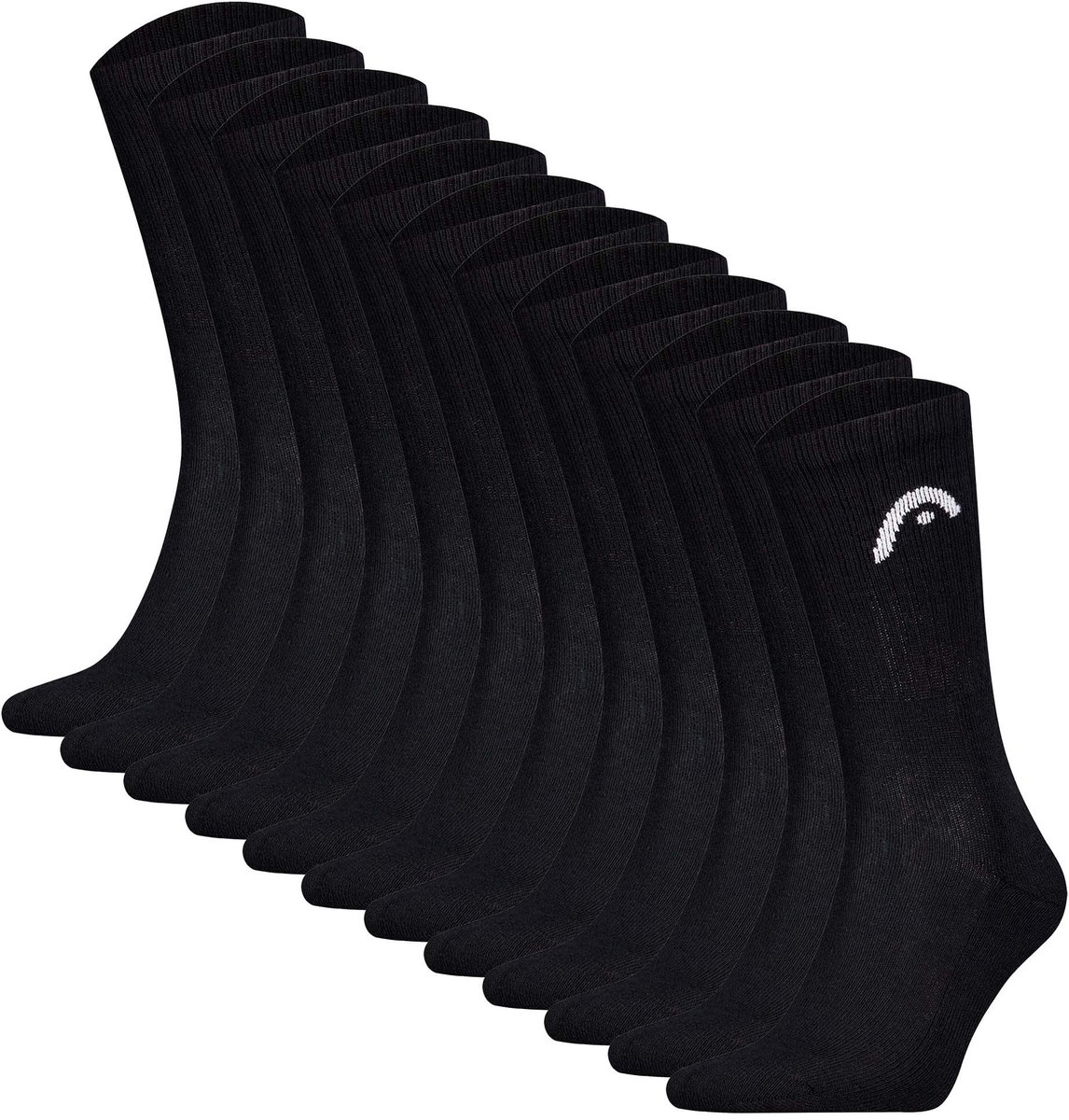 Head Sokken All Sport Training Crew 12P 43-46 Verpakking van 12 Zwart