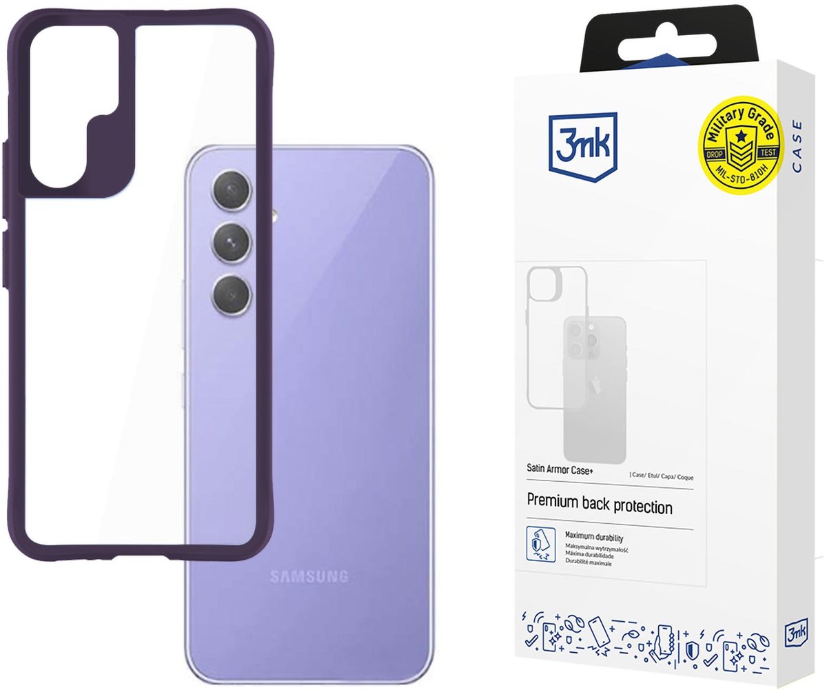 Samsung Galaxy A54 5G - 3mk Satin Armor Case+ Paars