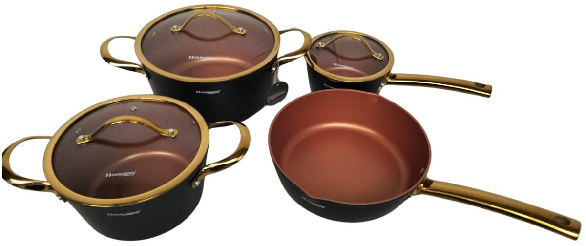 Batterie De Cuisine 7 Pièces, Et Une Casserole 1PC Sans Couvercle 16X7 5cm 1 5l