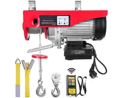 Elektrische Takel 1760 Pond Hefvermogen 1450w 220v Staalkabel Lier met Draadloze Afstandsbediening 40ft Hijshoogte Zuiver Koperen Motor voor Garage Magazijn Fabriek