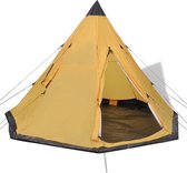 Vidaxl Tent - Geel - 4 Persoons