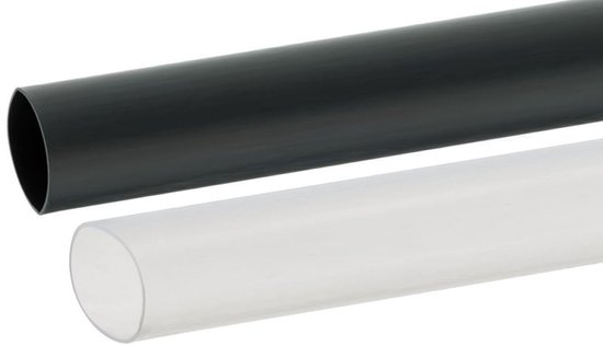 Gaine thermorétractable avec adhésif - 4:1 - 40 à 10 mm - 1 mètre - Zwart