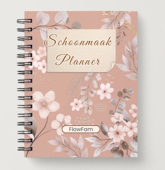 Foto: Schoonmaakplanner huishoudplanner weekplanner boodschappenlijst 80 p a5 ringband flow fam huishoudplanner schoonmaakplanner