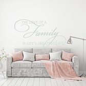 Sticker mural L'amour d'une famille est le plus beau cadeau de la vie - Marron clair - 80 x 43 cm - Muursticker4Sale