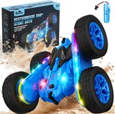 Boncy® Bestuurbare RC Auto Offroad - 360 Stunt Blauw - Jongens Meisje Volwassenen - Speelgoed Binnen & Buiten - Afstandbestuurbaar Race Drift Car - Afstandsbestuurbaar Raceauto Accu - Stuntauto - Bestuurbaar Snel Elektrisch Autos Afstandsbediening