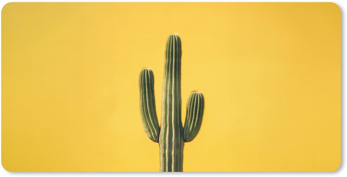 Muismat XXL 80x40 cm - Bureau onderlegger - Bureau mat Cactus - Groen - Minimalistisch - Bureaumat - Gaming mousepad xl - Bureaulegger groot - Computer deskmat