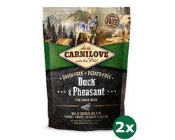 2x1,5 kg Carnilove duck / pheasant adult hondenvoer
