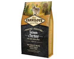 Hondenvoer Carnilove - Zalm Kalkoen Graanvrij - 4kg Large Breed Rijk aan Omega 3