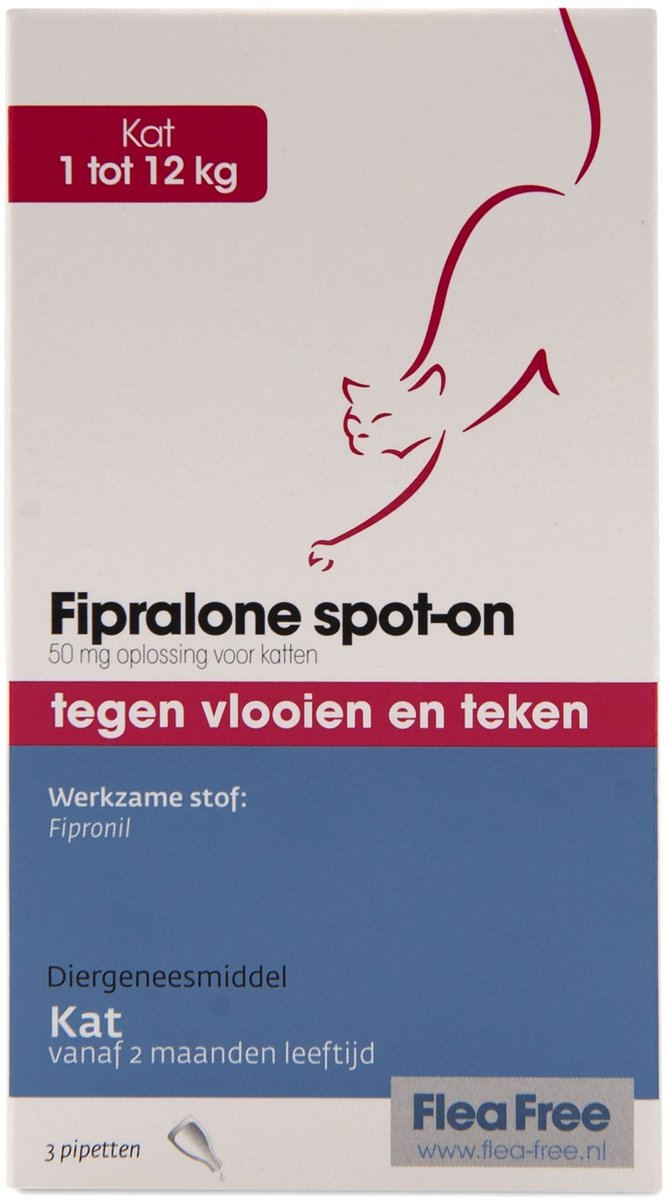 Flea Free Spot-On Kat 3 pipetten