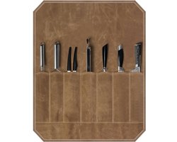 Kookgerei - Messenmap - Chef Tools Beschermer - Roletui Messenmap - Messentas - Opbergtas - Messenset Opbergtas - Messenfoudraal Voor 12 Messen - Keukenset - Chef Mes Roll Bag - Draagbare Messentas - Messen Niet Inbegrepen(52x45cm)