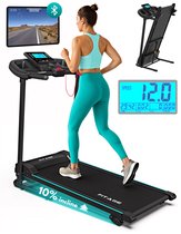 FITAGE Loopband - Wandelband met Bluetooth - Walking Pad - 12km/u met 3 Incline Levels - Treadmill - Loopbanden Elektrisch