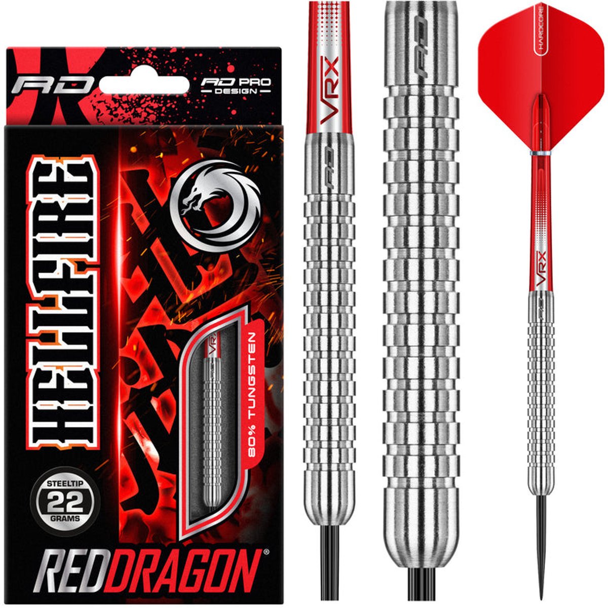 Red Dragon Hell Fire A 80% - Dartpijlen