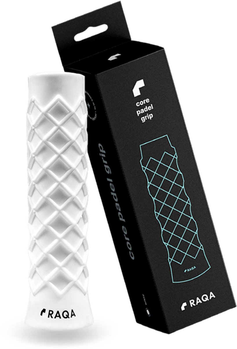 Raqa ® Padel grip – Basisgrip – Padelgrips - Hesacore - Siliconen grip - Padel grips - Grip - Wit – 1 pack- Extra grip & duurzaam - Design in NL