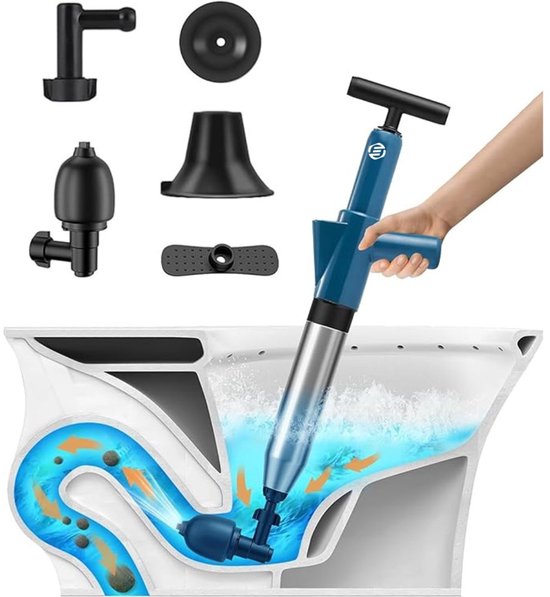 Relaxdays ontstoppingsveer met klauw, mechanische rioolveer, WC, douche, wastafel, 9mm x 5m, zilver