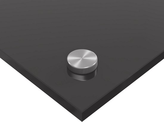 vidaXL - Cuisine - Dosseret - Gris foncé - 110 x 40 x 0,6 cm - Verre Glas