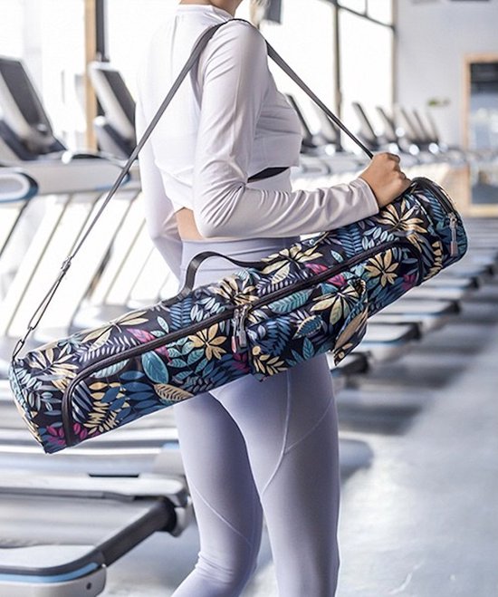 Nixnix® - Yogamat tas met rits - 76 x 16 cm - Blauw - Waterproof van Merkloos — afbeelding 4