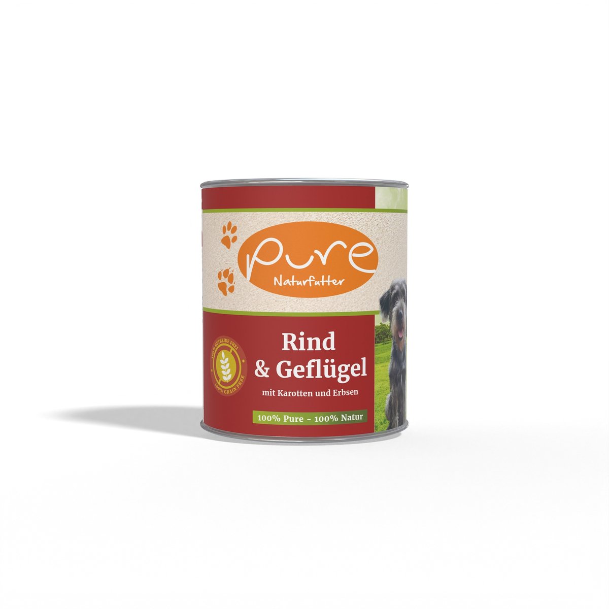 Pure -Honden natvoer Rund & Gevogelte – 64% Vers Vlees – Graanvrij – Met Wortel & Erwt – Voor Alle Leeftijden 6x400g