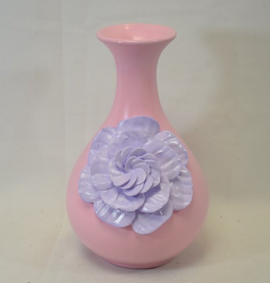 Chinese Vaas Porselein Navy Bloesems D37xH58cm - Totale Showroom Leegverkoop! Tot 80% Korting