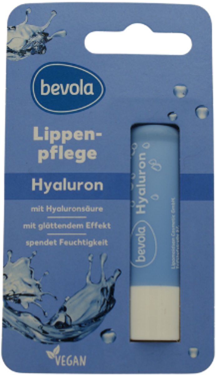 Bevola Lippenbalsem - Hyaluron | 1x 4,8g - Met hyaluronzuur | Verzorgende Lippenbalsem - Beschermende Lippenbalsem - Vegan