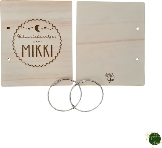Bewaarbundel geboortekaartjes Maan - Geboortekaartjes bewaren - Geboortekaartjesbundel - Mikki Joan van Merkloos — afbeelding 2