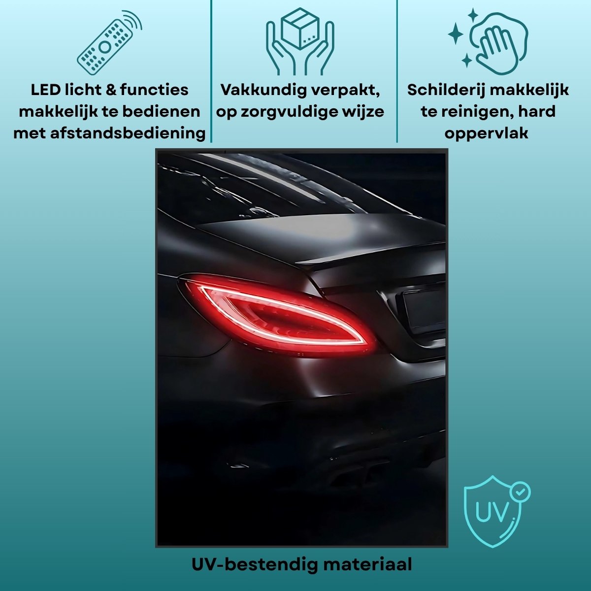 Gepersonaliseerde metalen led-verlichte M4-bord, auto led-bord, garage-accessoires, muurcadeaus, wanddecoratie, kunst aan de muur, cadeau voor autoliefhebbers - Nederland