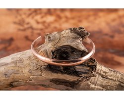 Koperen armband glad