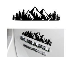 Geschikt voor Autostickers bos sneeuw berg off-road aangepaste auto logo decoratieve stickers trek bloem gepersonaliseerde autostickers