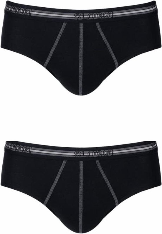 Sloggi Onderbroek - Maat XL  - Mannen - zwart/grijs