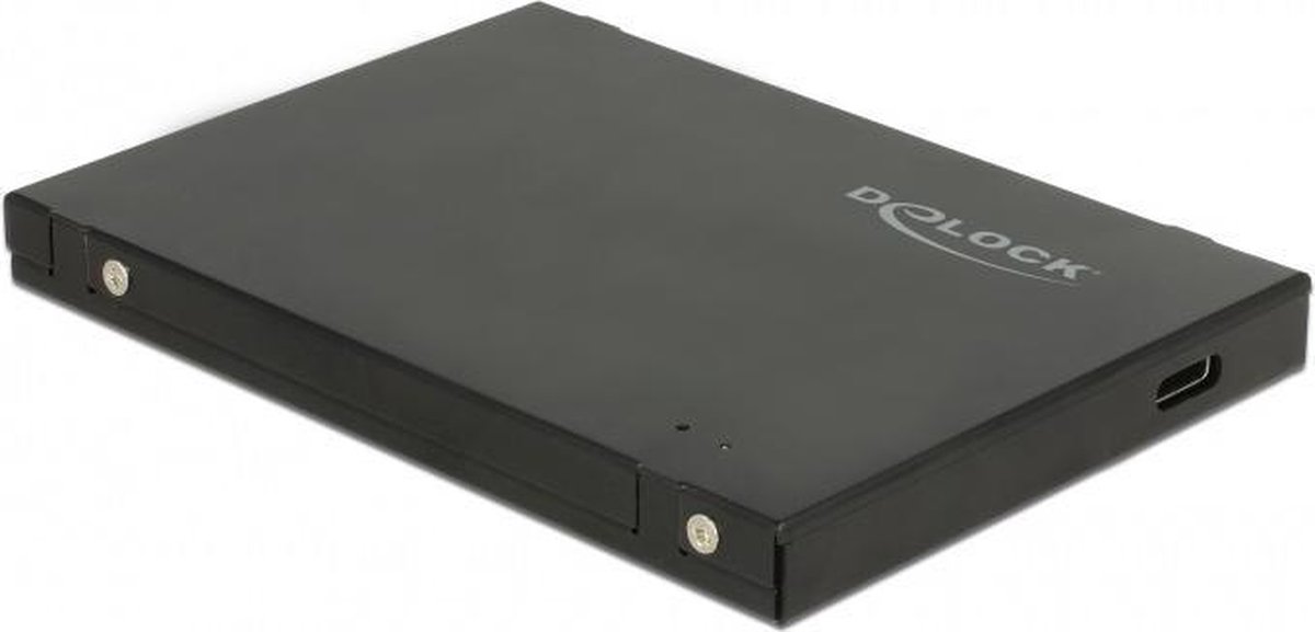 DeLOCK externe 2,5'' behuizing voor M.2 NVMe PCIe SSD (max. 80mm) - USB3.1 (USB-C) / zwart