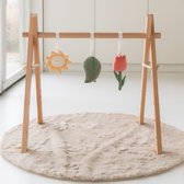 Babiem® George - Babygym - Incl. 3 Speeltjes met geluid - Montessori - Biologisch Katoen - FSC® Hout